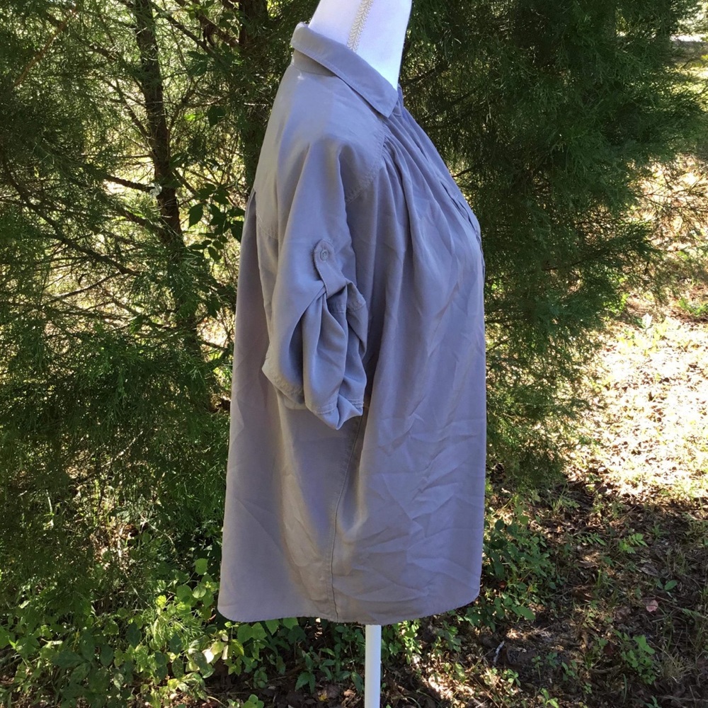 Express Botton Down gray shirt4️⃣ - Picture 5 of 8